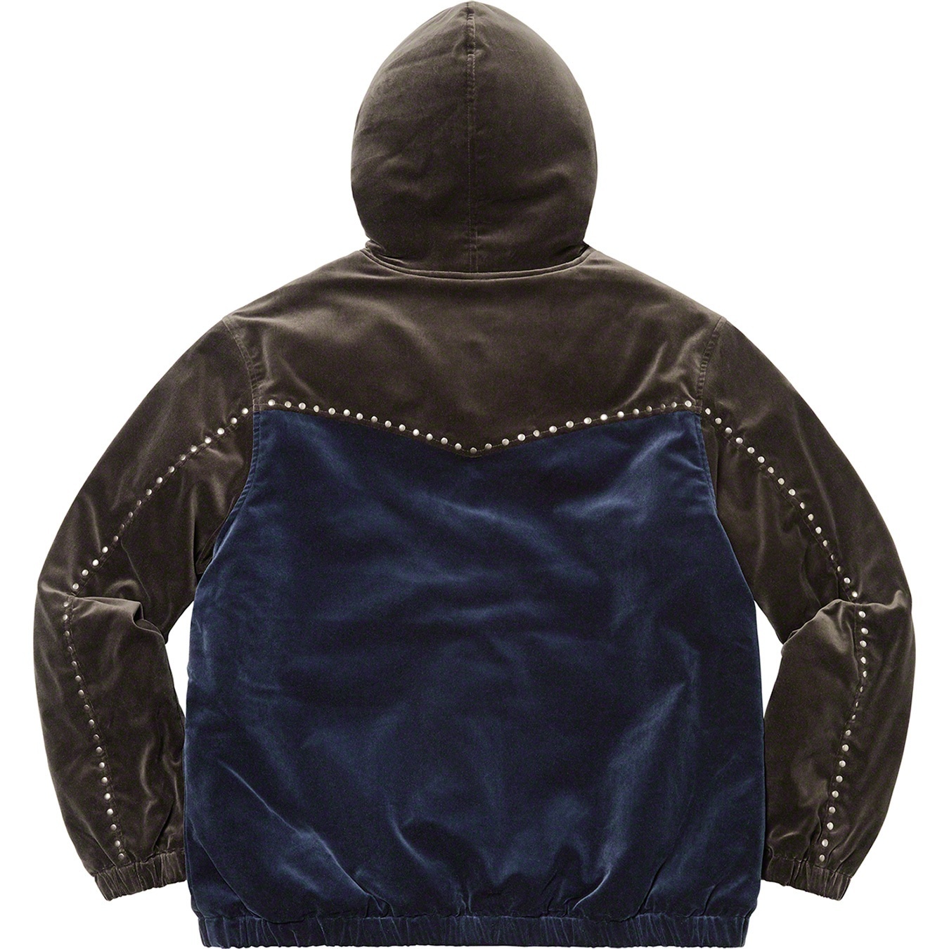 Studded Velvet Hooded Work Jacket view 9